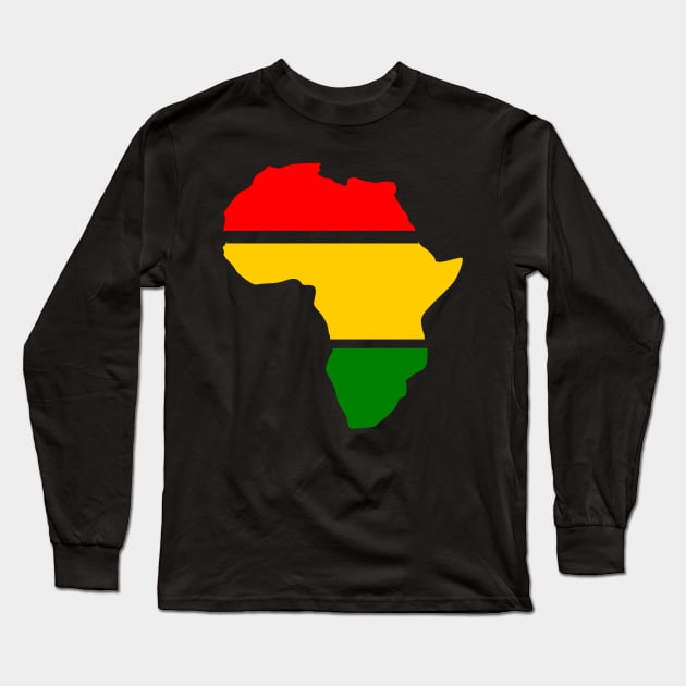 Split Africa Long Sleeve T-Shirt by Cargoprints